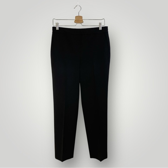 Theory Wool Pull on Trouser Black Sz 8 Black - Picture 2 of 14